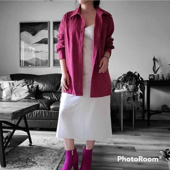 DENIM & Co suede blouse - Picture 2 of 14